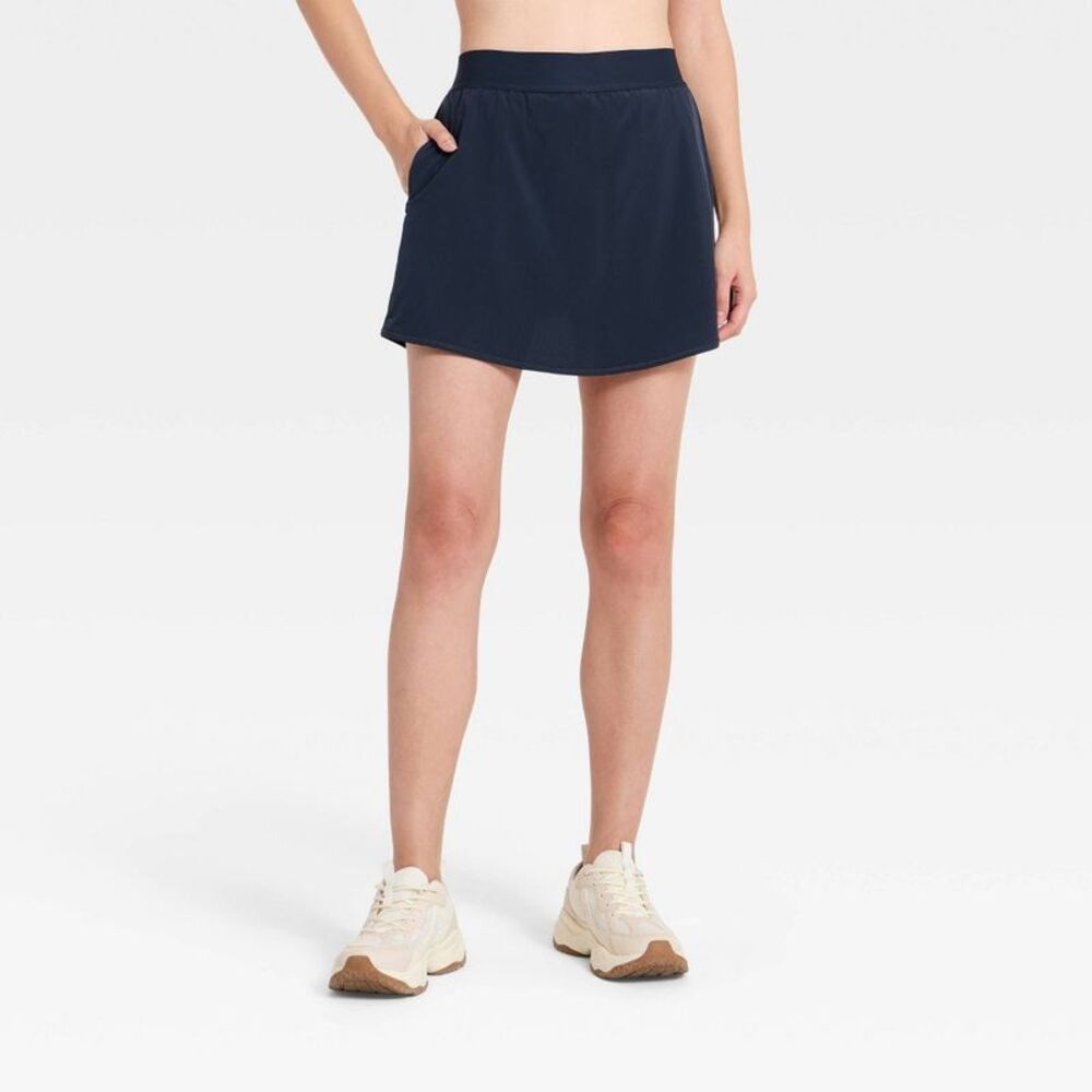 All In Motion - Women's Active Light Woven Skort 17.5" - All In Mo Navy Blue